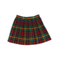Gucci Pleated Plaid Wool Skirt