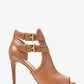 Blaze Leather Open-Toe Bootie