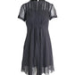 Marc by Marc Jacobs Pleated Chiffon Dress in Black Silk