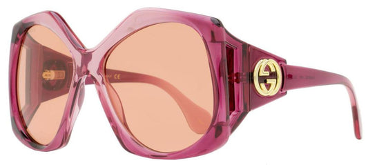 Gucci Women's Butterfly Sunglasses GG0875S 003 Burgundy Gradient/Gold 62mm