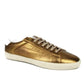 Saint Laurent Men's  Metallic Leather SL06 Sneakers
