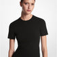 Stretch Viscose Short-Sleeve Sweater