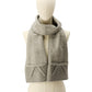 Women's Bow Ribbed-Trim Knit Scarf