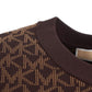 Michael Michael Kors Jacquard Logo Printed Top