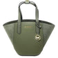 Michael Kors Women's ortia ebbled Leather Suede Tote Bag