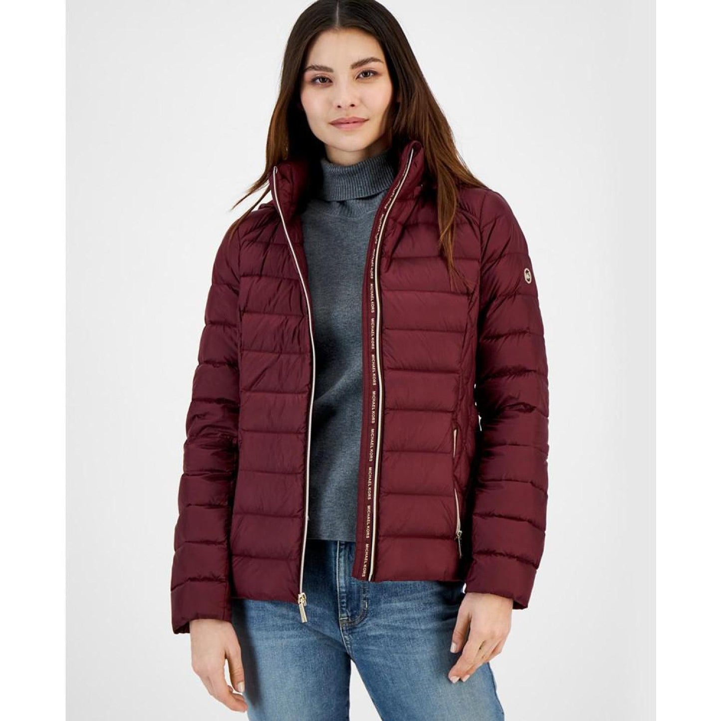 Women's Petite Hooded Packable Puffer Coat, Created for Macy's
