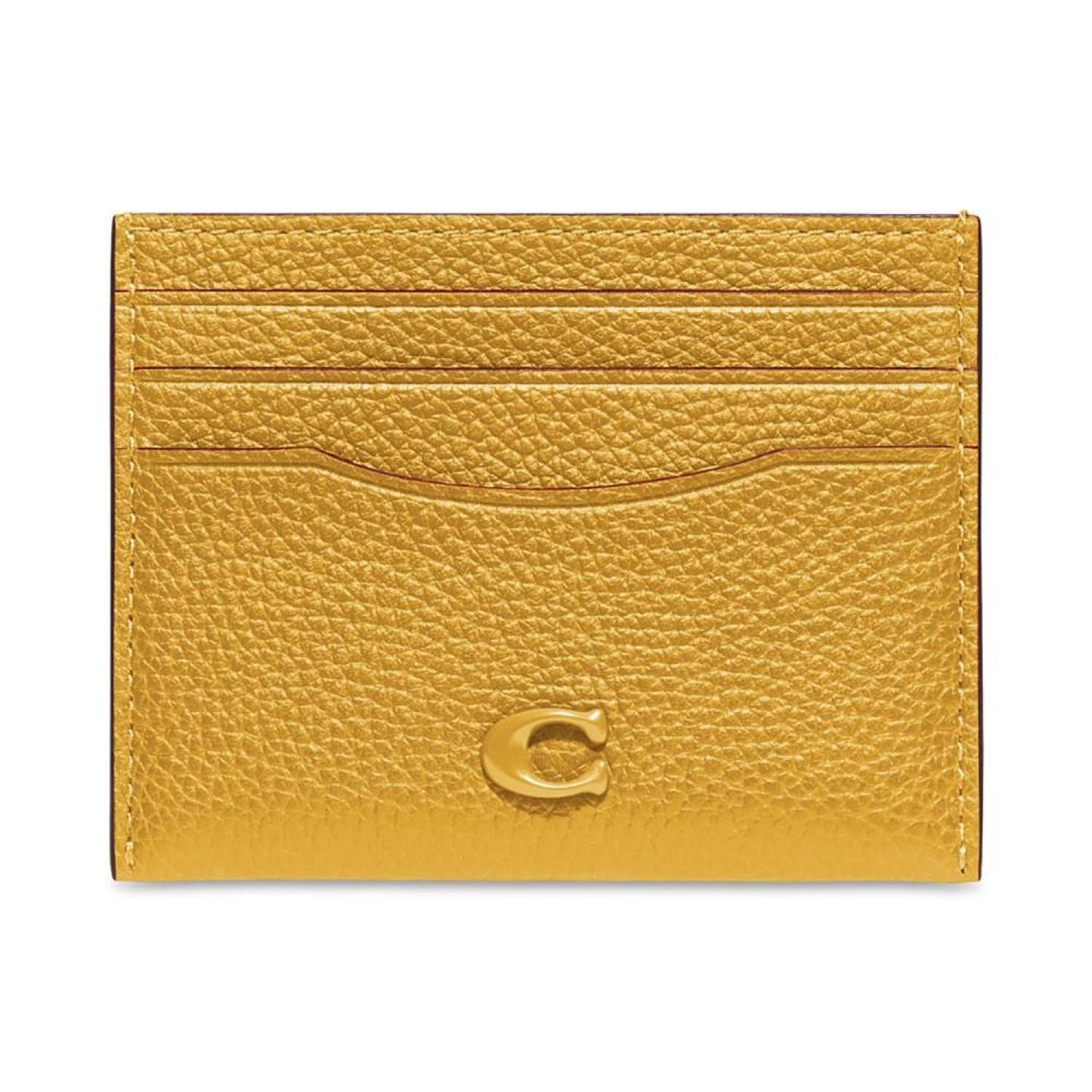Pebble Leather Flat Card Case
