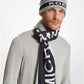 Logo Jacquard Beanie Hat and Scarf Set