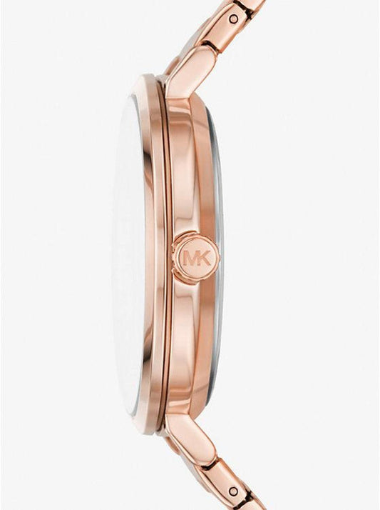 Addyson Rose Gold-Tone Stainless Logo Watch