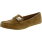 CAMELLIA Womens Leather Slip On Moccasins