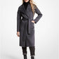 Wool Blend Wrap Coat