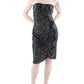 Womens Sequined Strapless Mini Dress