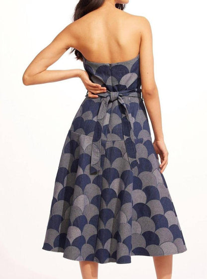 Mandoline Dress In Atomic Denim
