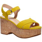Jasper Womens Suede Ankle Strap Platform Sandals