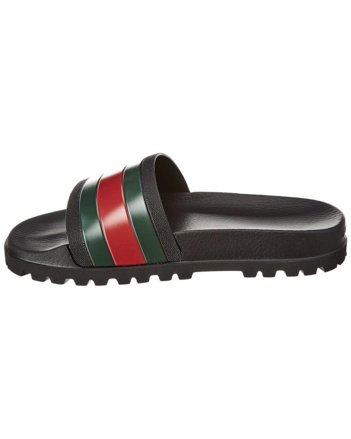 Gucci Web Rubber Slide