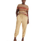Plus Size Fair Isle & Striped Short Sleeve Sweater