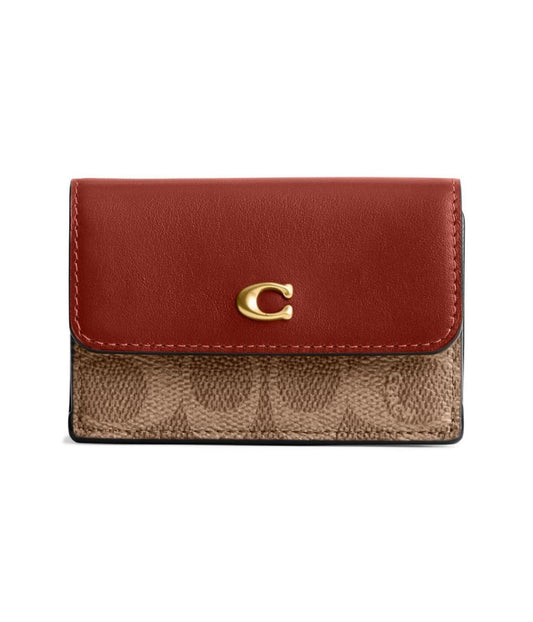 Coated Canvas Signature Essential Mini Trifold Wallet