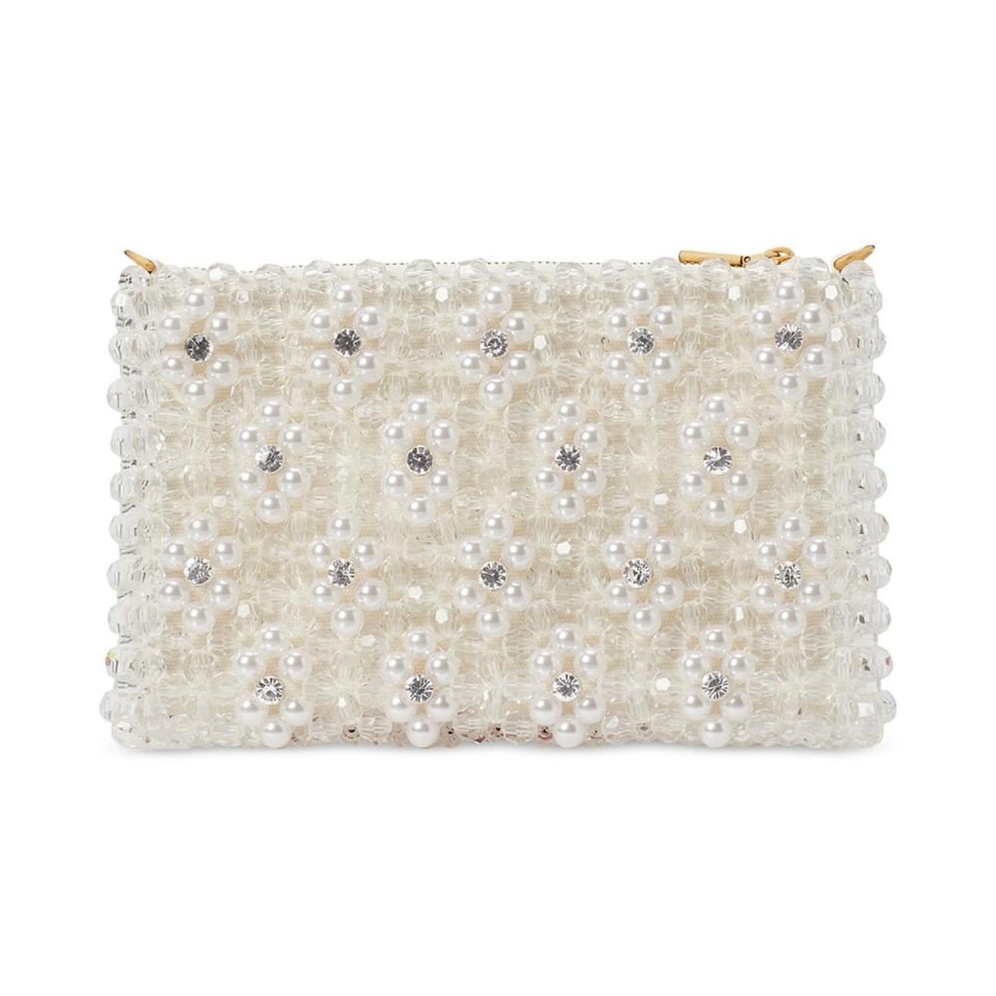 Purl Flower Beaded Mini Shoulder Bag