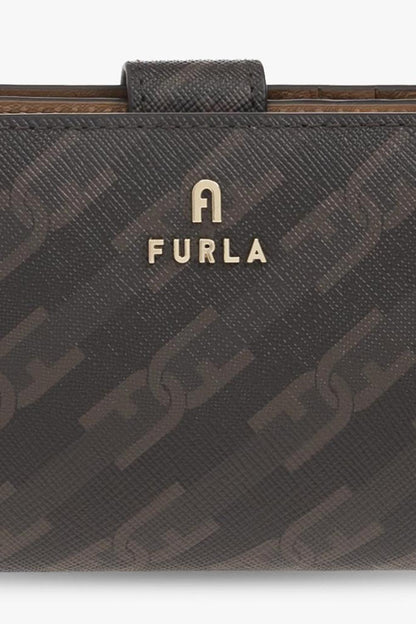 Furla Logo Plaque Monogrammed Wallet