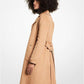 Wool Blend Wrap Coat