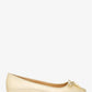Nori Metallic Leather Ballet Flat