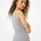 Ribbed Stretch-Viscose Tank Top
