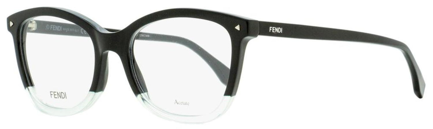 Fendi Women's  Eyeglasses FF0234 7ZJ Black/Transparent Aqua 52mm