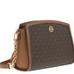 Michael Kors Logo Plaque Zipped Crossbody Bag