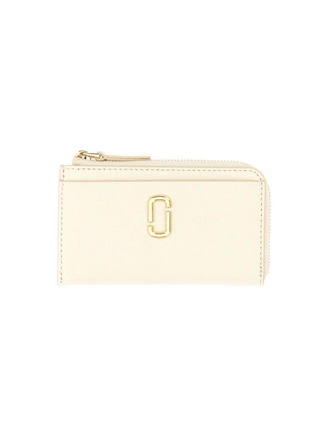 Marc Jacobs Logo Plaque Zip-Up Wallet