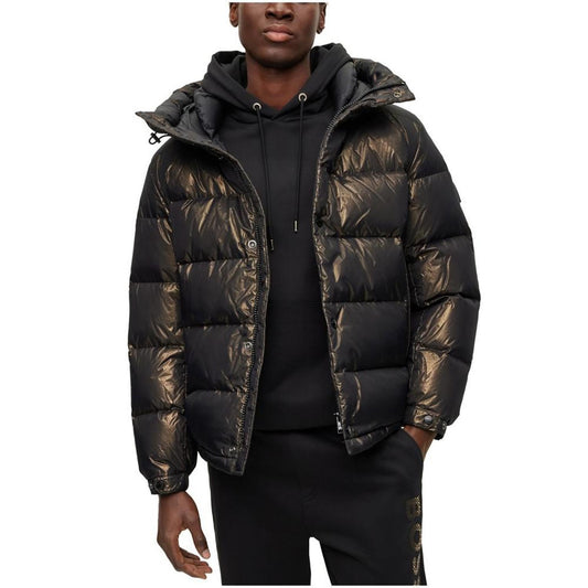 Men's Water-Repellent Monogram Badge Down Jacket