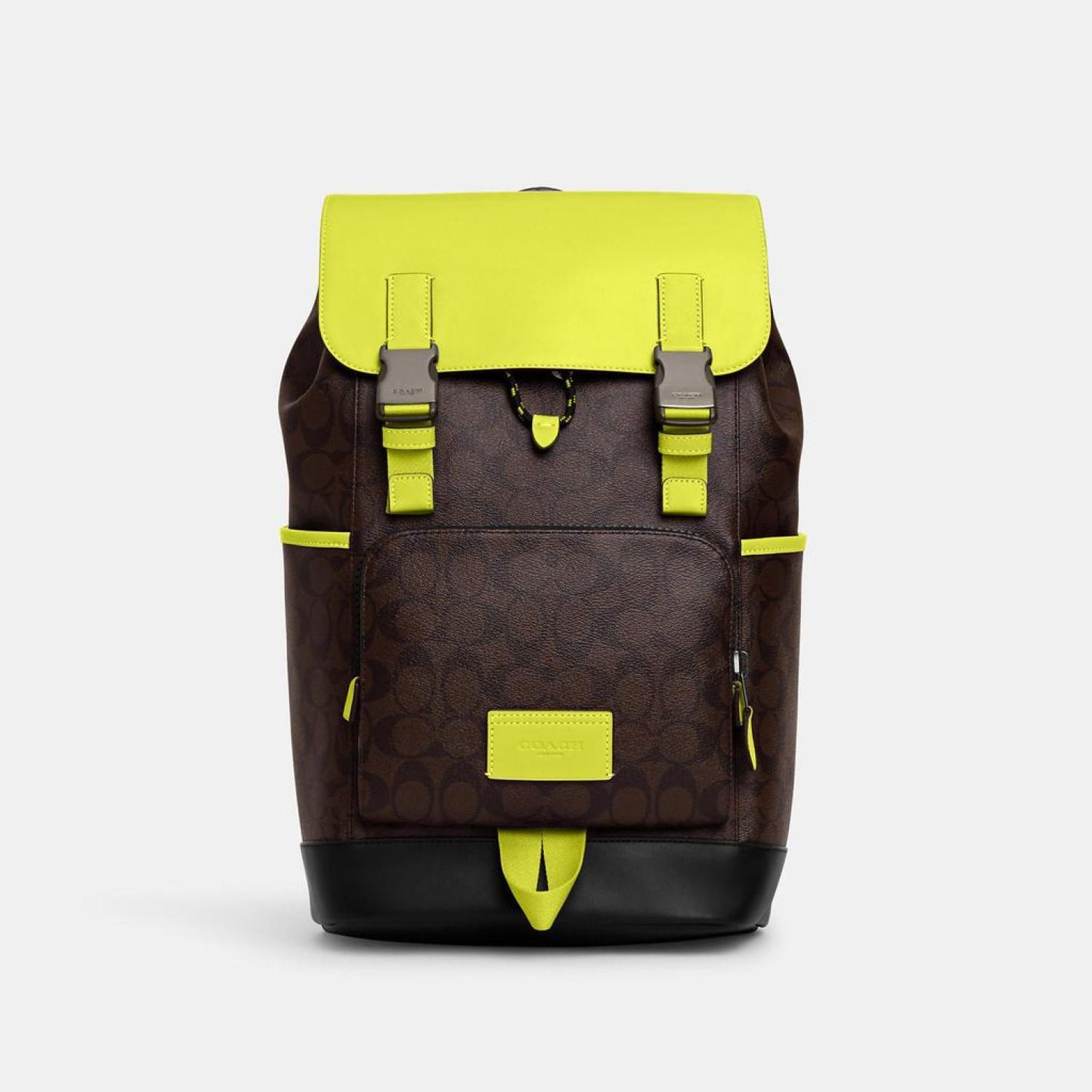 coach court backpack in colorblock signature canvas Coach Outlet Track Backpack In Colorblock Signature Canvas