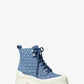 Payton Denim Jacquard Combat Boot