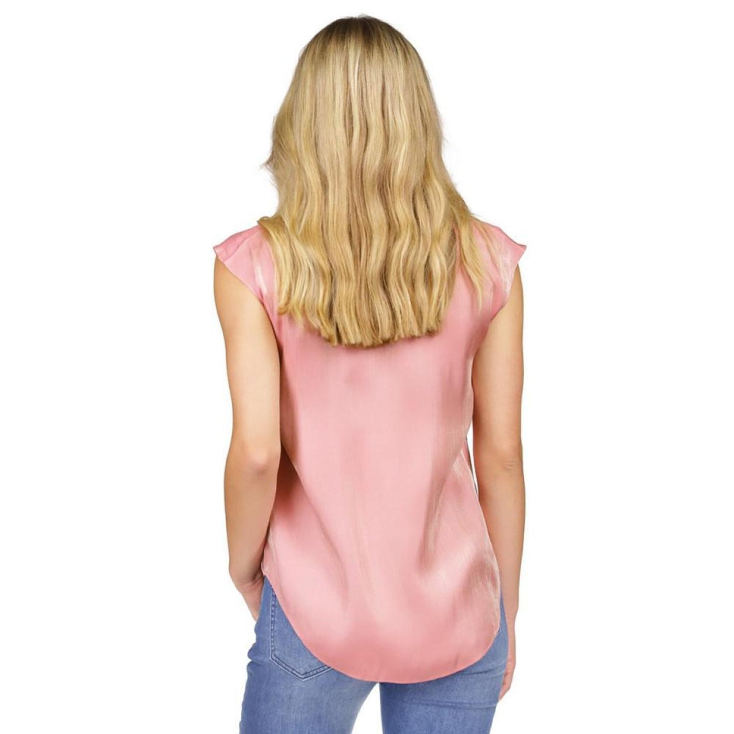 Women's Iridescent Pleated Top