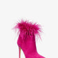 Whitby Feather Trim Suede Ankle Boot