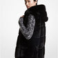 Quilted Faux Fur Hooded Vest