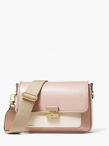 Bradshaw Medium Color-Block Leather Messenger Bag