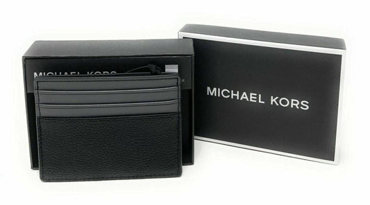 Michael Kors Warren Slim Leather Tall Card Case