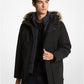 Benson Faux Fur Trim Woven Parka