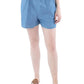 Womens Cotton Flat Front Casual Shorts