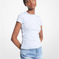 Logo Tape Organic Cotton Ruched T-Shirt