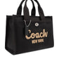 Coach Logo Embroidered Tote Bag