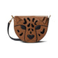 Lucy Smooth Leather 3-D Leopard Flap Crossbody