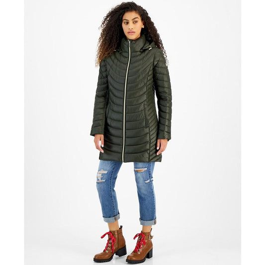 Women's Hooded Packable Puffer Coat, Created for Macy's