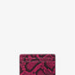 Jet Set Small Snake Embossed Card Case