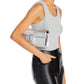 The Metallic St. Marc Convertible Leather Clutch