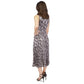 Women's Anaconda Printed Pleated Midi Dress