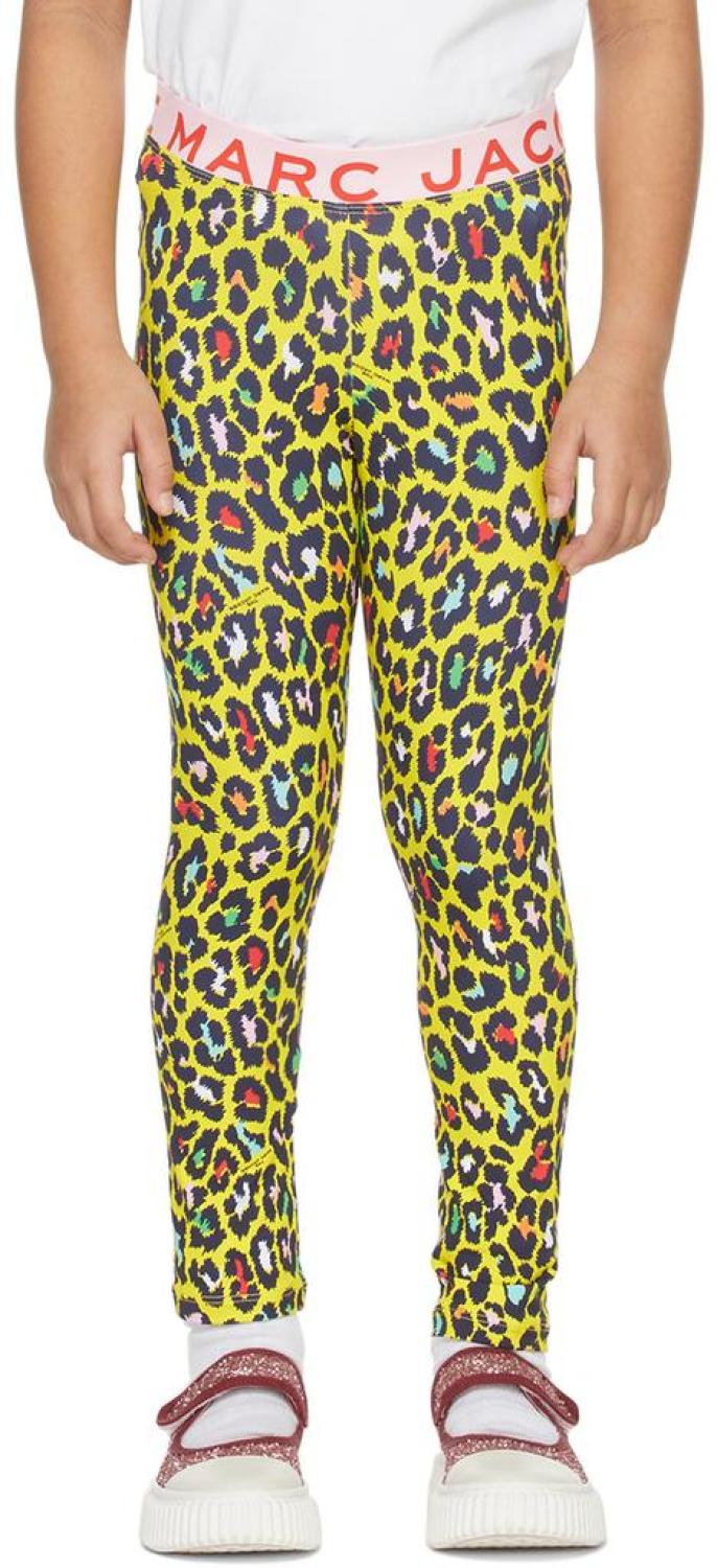 Kids Yellow Cheetah Leggings