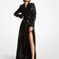 Sequined Evening Trench Coat