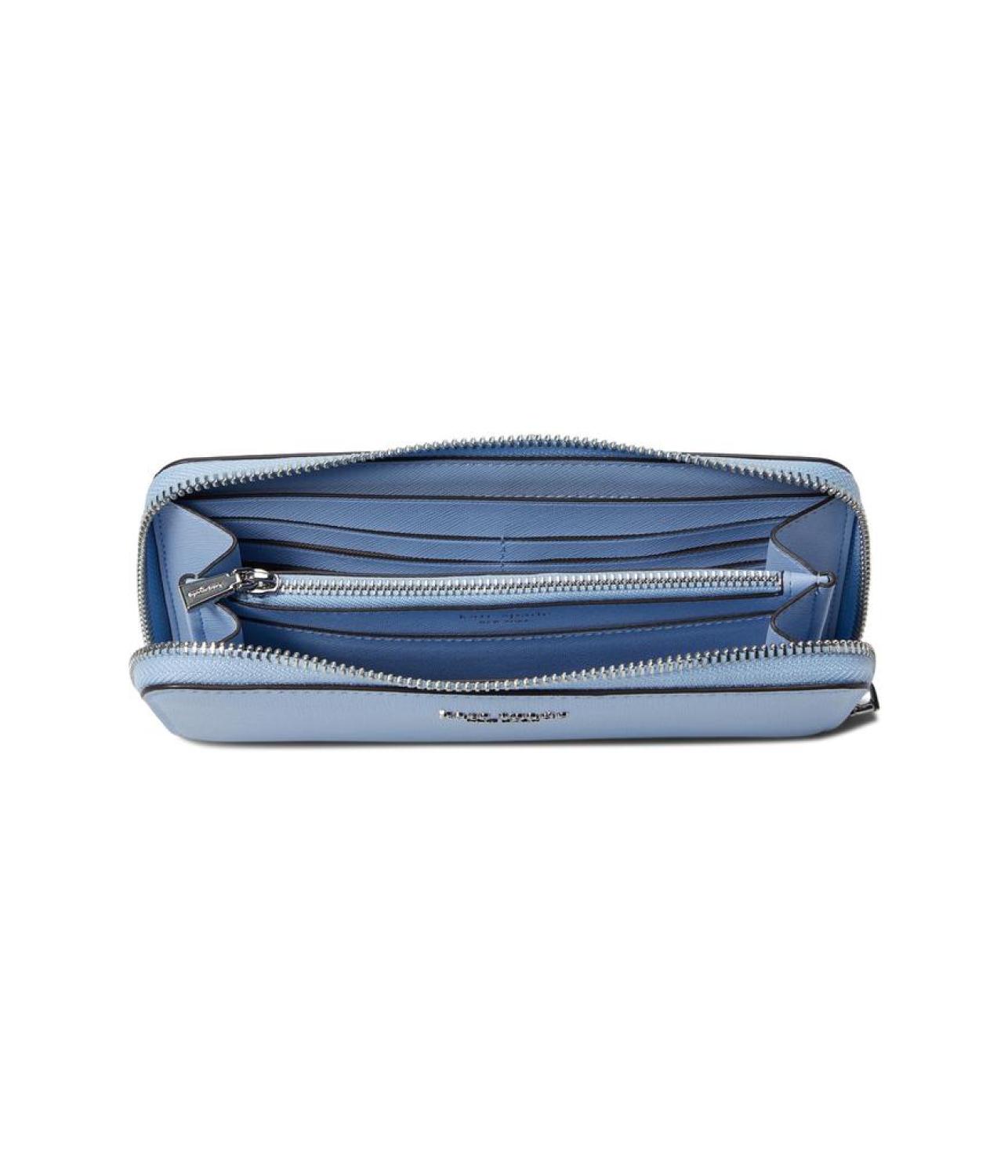 Morgan Saffiano Leather Zip Around Continental Wallet