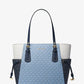 Voyager Small Color-Block Logo Tote Bag